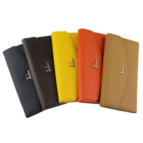 2019 New Trifold Lady Wallet Woman Genuine Leather Long style Korean version Fashion Versatile Screens Bull Leather Money Clip