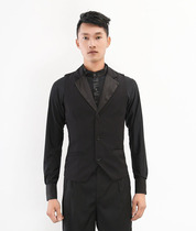 Modern mens vest vest national standard dance ballroom dance mens dance horse clip Latin mens dance clothes