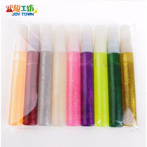 10 gold onion glue silver onion glue glitter glue gold powder color glue water pen sand painting Children diy handmade material