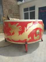 Factory direct sales 24-inch 1 meter 1 2 meter 1 meter 5 dragon drum war drum big red drum iron drum frame cowhide drum performance drum