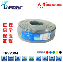 Wire and cable TRVV3X4 square copper core high soft cold resistance oil resistance CNC machine tool engraving machine special line