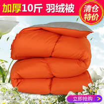 Duvet 95 white goose down winter quilt 8 10 pounds warm autumn and winter thickened single double student dormitory quilt core special price