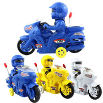 Childrens puzzle toy pull line toy motorcycle toy ride motorcycle
