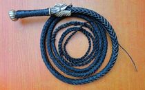 Tap Whip Bull Leather Whip Four Mi Fitness Whip Body Whip Martial Arts Soft Whip Prop Whip Bronze Handle