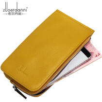 Card Bag Men Genuine Leather Long Wallet Versatile Couple Multi-Position Super Slim Handbag Bank Credit Card Cover