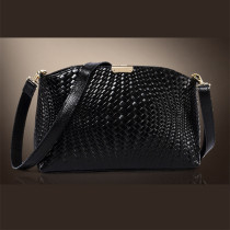 First layer cowhide New woven womens bag leather leather shoulder bag cowhide cross bag womens bag shoulder multi-layer small womens bag