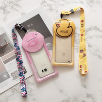 Cartoon airbag Flamingo mobile phone waterproof bag Apple 7 8plus universal snorkeling water cover touch screen waterproof bag F34