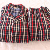 Cotton pajamas old coarse home clothing men and women couples autumn and winter thick cotton cotton warm set