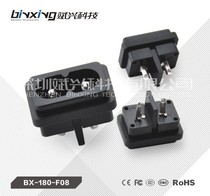 AC power Eight-word socket Small eight-word socket AC-004B Bin-hing BX-180-F08 full copper wiring foot 22X12