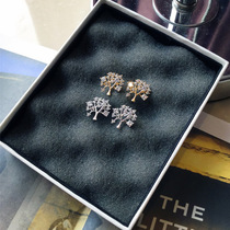 Austrian Crystal Korean fashion stud earrings 925 sterling silver earrings