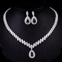 High-end luxury wedding bridal dress accessories set AAA zircon Japanese and Korean fashion trend jewelry