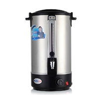 Stainless steel double layer electric hot open bucket burn-water kettle commercial 12L-35L electric hot water boiler boiling water machine