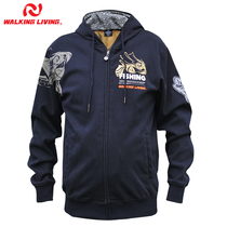 Vicalein autumn and winter plus velvet sweater warm outdoor sports fleece outdoor fishing suit hooded new products