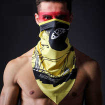 Outdoor breathable quick-drying sunscreen dustproof riding mask mask bicycle riding one corner scarf headscarf windproof