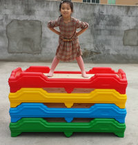 Factory direct sales Kindergarten childrens bed stacking bed childrens plastic bed wooden bed rotomolding crib baby bed