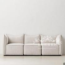 Retro Modern American Countryside Creative Single Sofa Cloth Art Soft Bag Denim Trio Trio Combined Sofa Custom