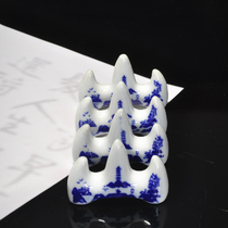Jingdezhen Ceramic Pen Holder Blue and White Porcelain Pen Stationery School Supplies Student Mountain Pen Holder