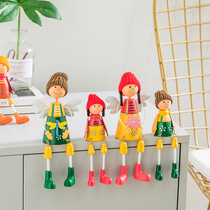 Creative in TV cabinet Hanging Doll Household Lovely Room Decorations Small Swing Parts Nordic Style