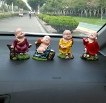 Little monk creative car ornaments hot sale decorations in the car cute doll doll interior car accessories car accessories