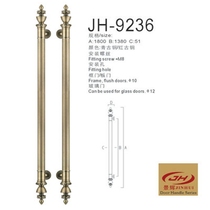 Glass door handle European antique door handle stainless steel large handle luxury wooden door handle long handle