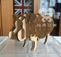 Original photoculture E-style corrugated cardboard pork model Creative home handmade environmentally friendly handicraft soft decorations