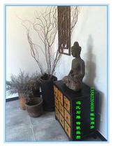 Antique stone sculpture Buddha statue Stone Buddha small monk Small monk Blue stone sculpture Quyang stone sculpture