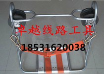 Factory direct sales large rubber wheel double-wheeled skateboard single iron wheel hanging chair high-altitude steel strand rubber wheel sliding chair climbing board