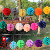 Honeycomb flower ball Folding Lantern wedding wedding room childrens birthday party room decoration flower dress decoration supplies