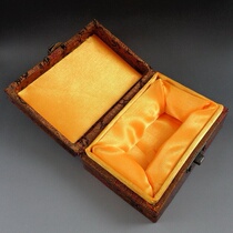 Refined small seal stone seal brocade box beautiful and elegant antique copper buckle high-end seiko brocade box gift box Brocade box ornaments