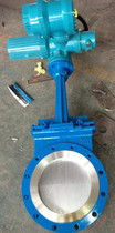 PZ973H cast steel electric knife type gate valve electric pulp knife type gate valve electric knife gate valve DN50-600