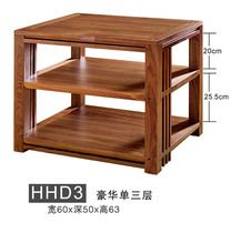 Jazz rack black walnut audio cabinet luxury single three layer HD3 sound box frame professional power amplifier cabinet shock absorber