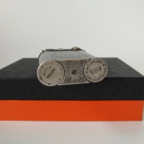 Monsoon cigar copper inflatable lighter double straight flush classical flower retro side slip grinding wheel with cigar drill gift box