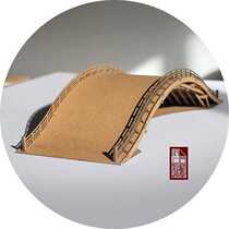 Hongqiao Paper Craftsman handmade model of Qingming Shanghe Map Original cultural and creative gift paper mold