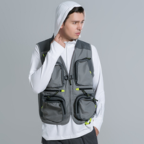Viccarlylin 2016 new professional fishing vest multi-pocket zipper four-dimensional vest outdoor breathable fishing vest