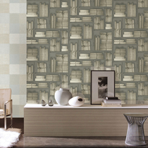 European large mural 3D stereo study bookcase personality wallpaper Living room sofa TV background wall wallpaper
