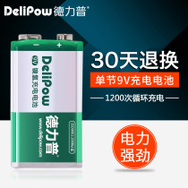 Delipu 9V230 rechargeable battery Large capacity 9V 9V microphone 9V 9V battery 6f22