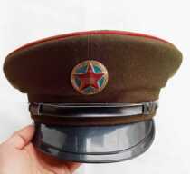 Inventory 85 big brimmed hat Road woolen material big brimmed hat army green cap performance hat vintage hat old hat