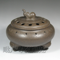 Yixing purple sandalwood pan incense burner Buddhist incense Buddhism incense device Taiping elephant incense burner