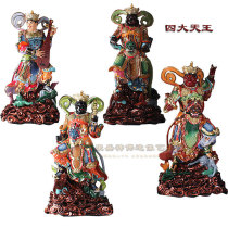 Four heavenly kings good weather and rain four King Kong Buddha statues resin FRP painted temples Buddha Hall Buddha ornaments