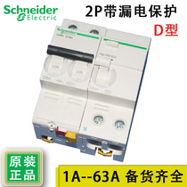 Schneider Circuit Breaker 2p with Leakage Protector 100A Air Switch 63A32A50 Household Small Circuit Breaker