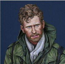 1:10 Resin Bust New War Correspondent Resin Soldier Chest Portrait 9