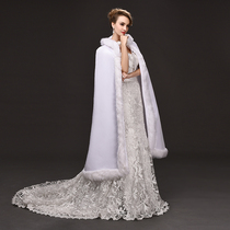 Winter paragraph Red Christmas Mao Beatle Hair Cape Wool cape warm and thickened The cape takes pictures of the Chinese Wind