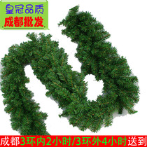 Christmas decorations decoration supplies Meichen rattan pine branches pine needles green shopping mall hotel bar hanging ceiling