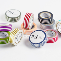 Japan mt washi tape 2017 spring new basic DECO series color stripes MT01D381~392