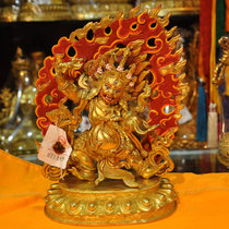 Nepal red copper gilt gold diamond hand Buddha statue red copper gilt gold diamond hand Buddha statue High 25cm high