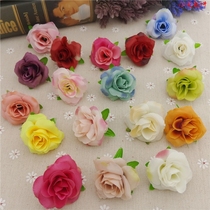 DIY flower arrangement High simulation flower rose flower head silk flower headdress flower shoe flower wedding flower flower ball fake flower