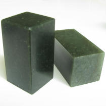 Dandong ink chlorite (3 X3X5cm) plain chapter seal cutting chapter material stone seal cutting practice chapter