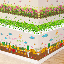 Skirting line wall sticker Kindergarten wall decoration self-adhesive wallpaper Bedroom warm childrens room decoration sticker wall waist line