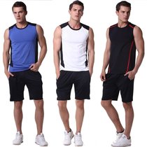 Lu Yifan fitness clothing mens quick-drying running suit gym spring and summer vest fitness training clothing men