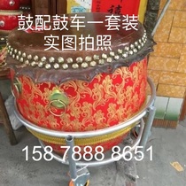 18-inch cowhide drum dragon boat drum head layer cowhide drum wake-up lion drum performance drum Foshan drum performance drum Southern lion supplies